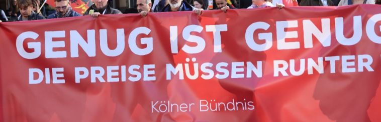 Almanlardan pahalılığa karşı protesto