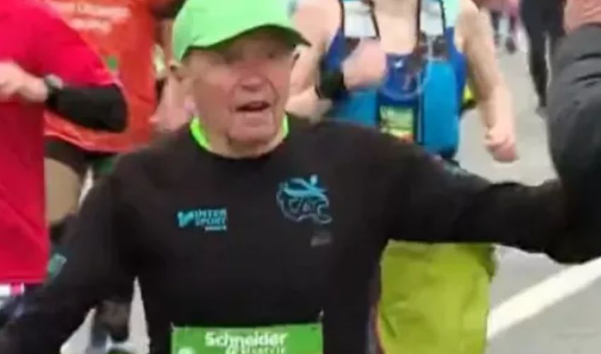 93 yaşında, 42 kilometre koştu!