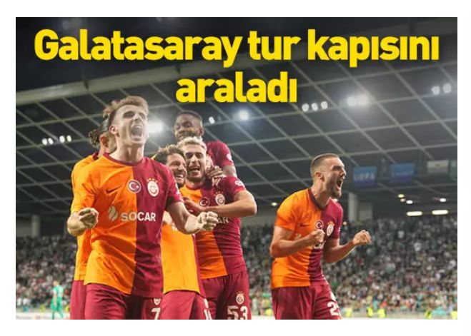 Galatasaray Olimpija Ljubljana'dan avantajı aldı