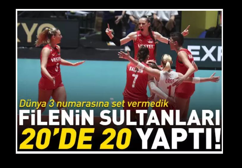Filenin Sultanları galibiyet serisini 20 maça yükseltti!  Türkiye-Brezilya:3-0