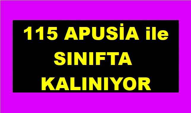115 DERSE KATILMAYAN BİR ÖĞRENCİ SINIFTA KALIYOR.