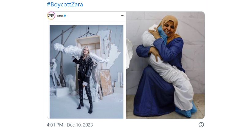Zara'nın kefenli reklam skandalı: 'boykot kampanyasını tetikledi'