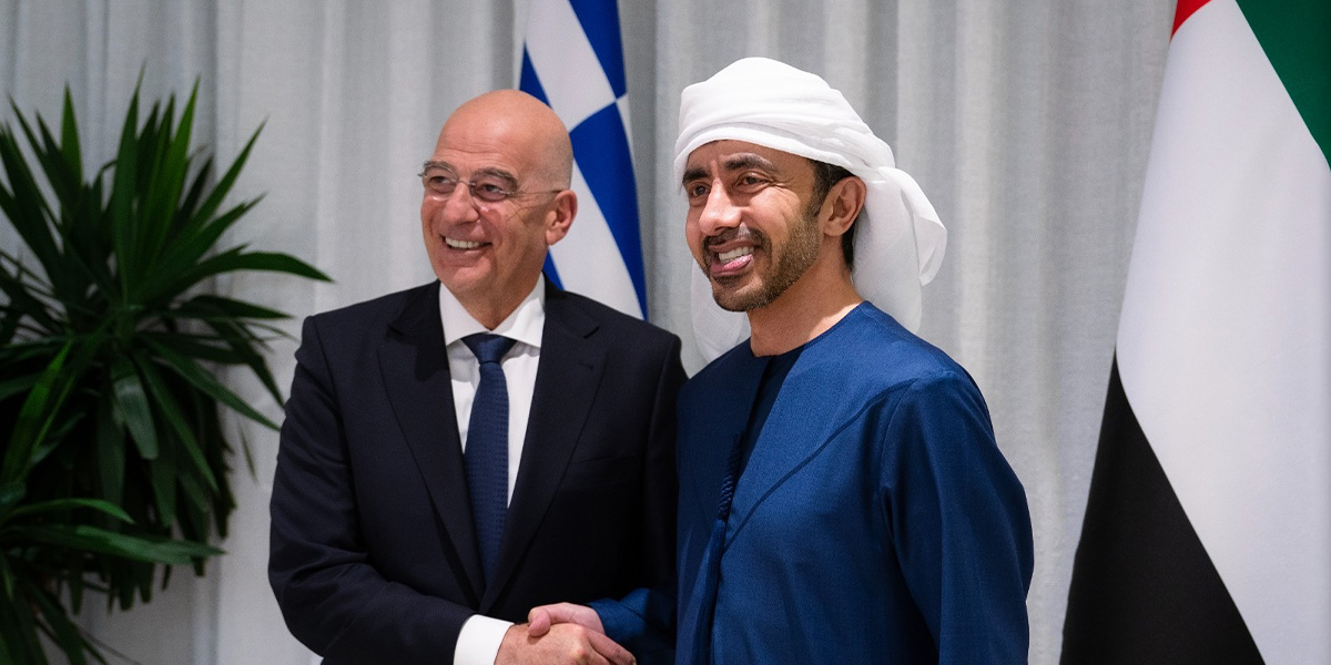 Dendias, BAE Dışişleri Bakanı ile görüştü