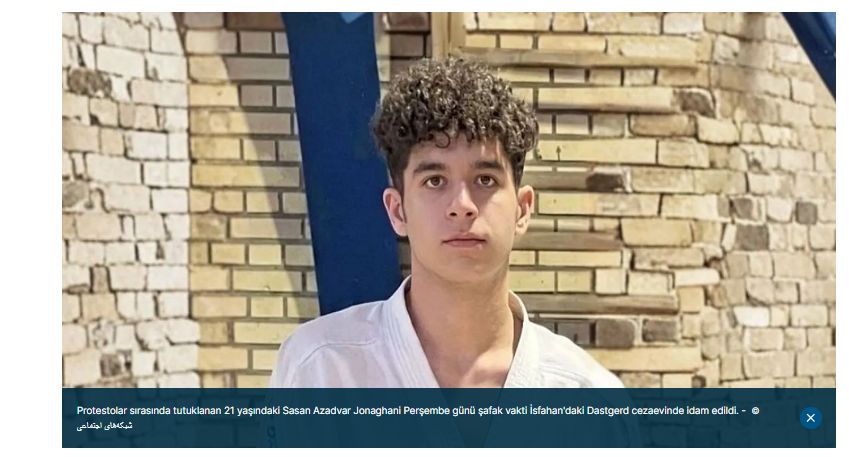 İran, 21 yaşındaki karate şampiyonunu idam etti